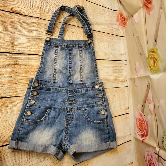Hot Kiss Denim - Jean overall shorts